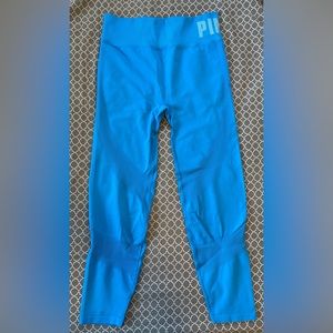 PINK Victoria’s Secret Solid Blue Active Leggings